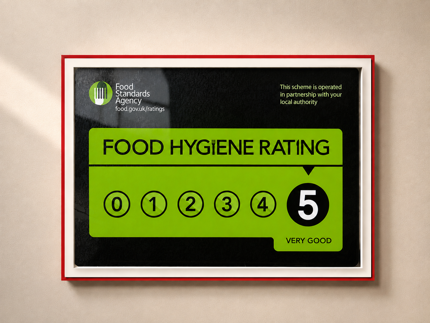 Food Hygiene rating of Da Baffos